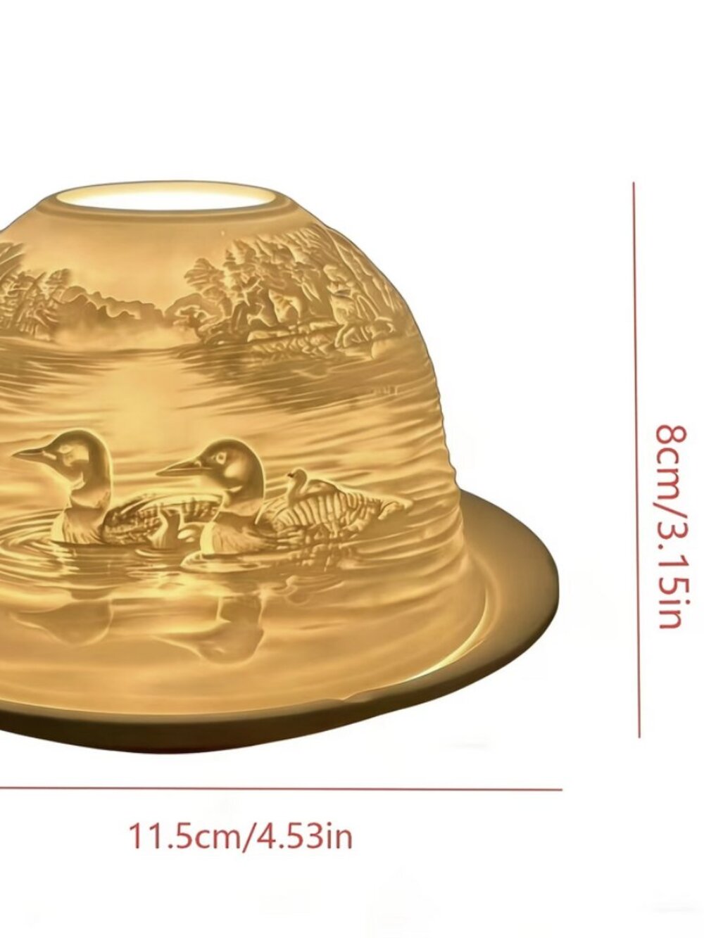 Ducks Fairy Lamp Lithophane - Picture 5 of 6